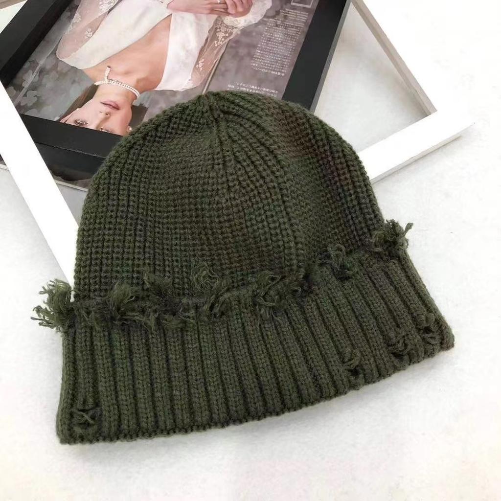 Knitted Winter Warm Hat Solid Color Breathable Cap Outdoor Commuter Fashion Gift