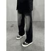 Hong Kong Trendy Men's Summer New Personalized Letter Jeans Hip Hop Ins Trendy High Street Trendy Ruffian Handsome Trousers