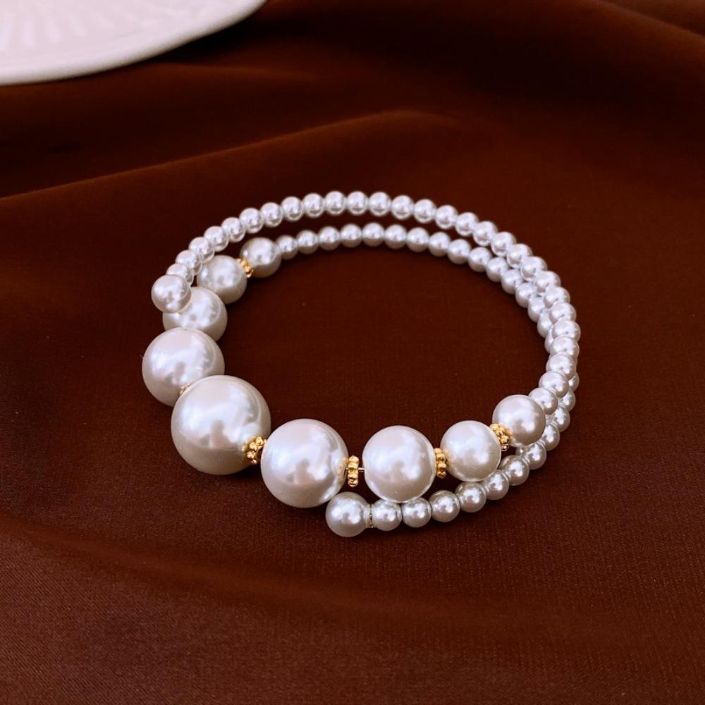 Irregular Cross Pearl Collar Versatile High Sense Fashion Clavicle Chain French Vintage Light Luxury Necklace Women