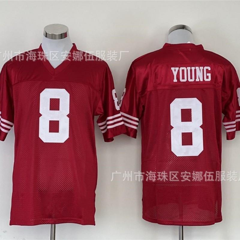 San Francisco 49ers Retro Football Jersey Embroidered Mens Womens Sports Uniform 80 87 21 Number