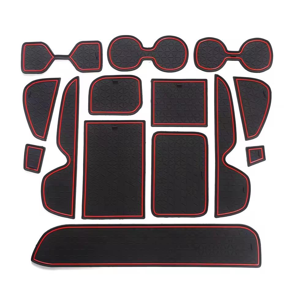 Pro Toyota RAV4 XA50 2019 ~ 2025 Protiskluzová podložka do přihrádky ve dveřích, podložka do držáku nápojů, podložka do drážky ve dveřích, příslušenství do interiéru auta