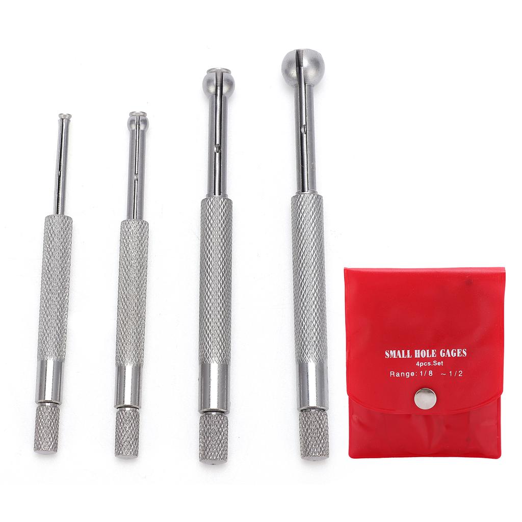 4PCS Telescopic Gauge Full Ball Gauge Bore Gauge Set 3‑13mm for Measuring Hole Slit