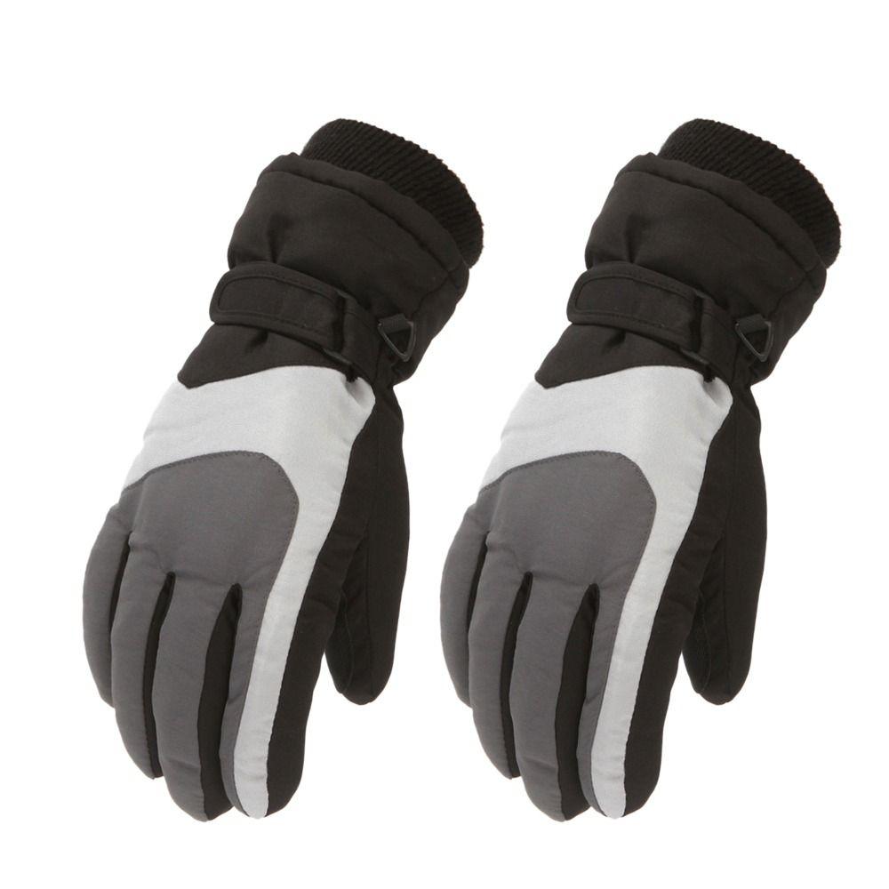 Non-slip Windproof Long-sleeved Mittens Children Ski Gloves Thick Warm Sports Riding Gloves
