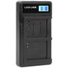 Chargeur de batterie d'appareil photo portable pour NB‑6L Chargeur double USB pour appareil photo avec écran LCD