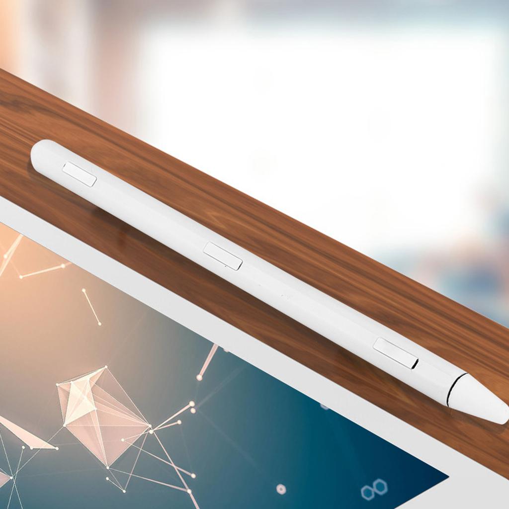 High Sensitivity Capacitive Stylus No Scratch Touch Pen for iPad with Built in Magnet   White