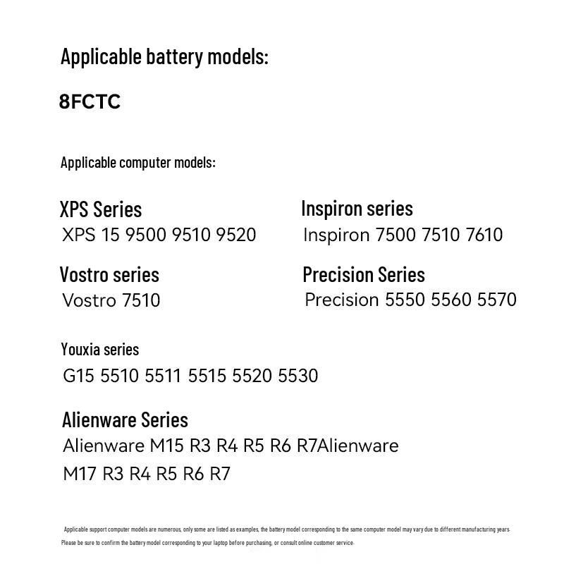 Llano Replacement Laptop Battery for Dell