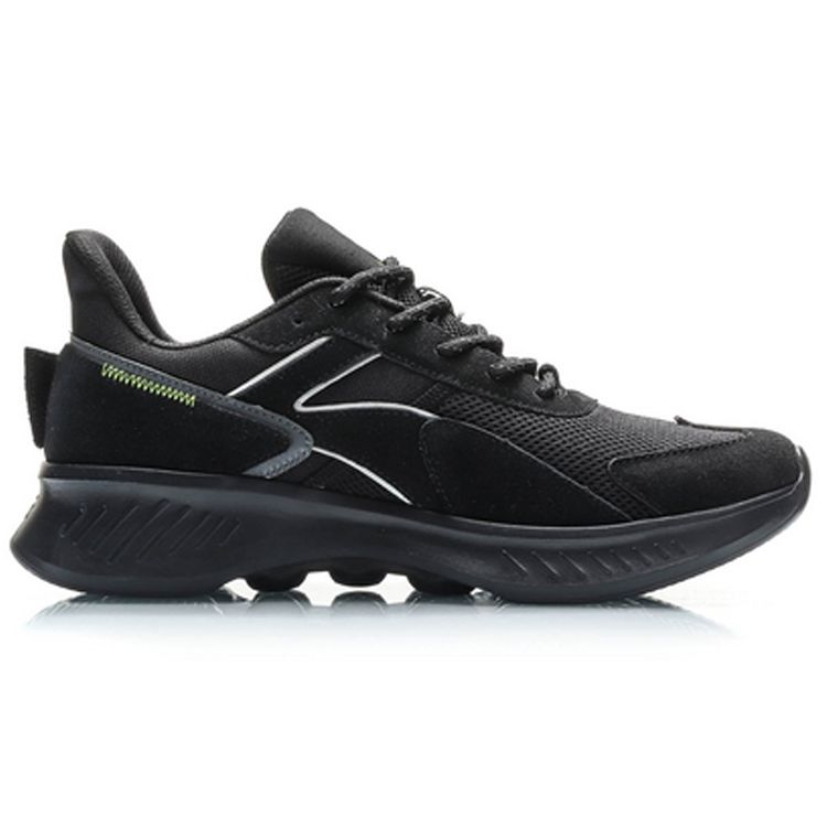 Li Ning Eazgo Shock Absorption Balance Low Top Sports Casual Shoes Men Sneakers Black AREP017-4