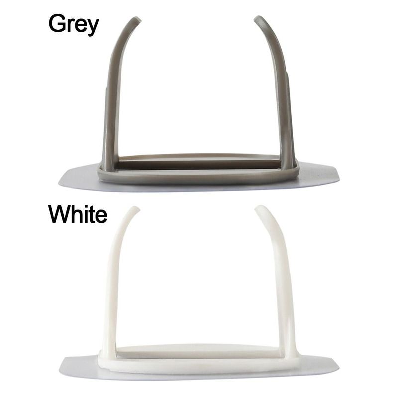 5pcs Plastic Pipe Clamp Hooks Cable Clips Pipe Support Washing Machine Drain Pipe Holder Self-adhesive Fasteners