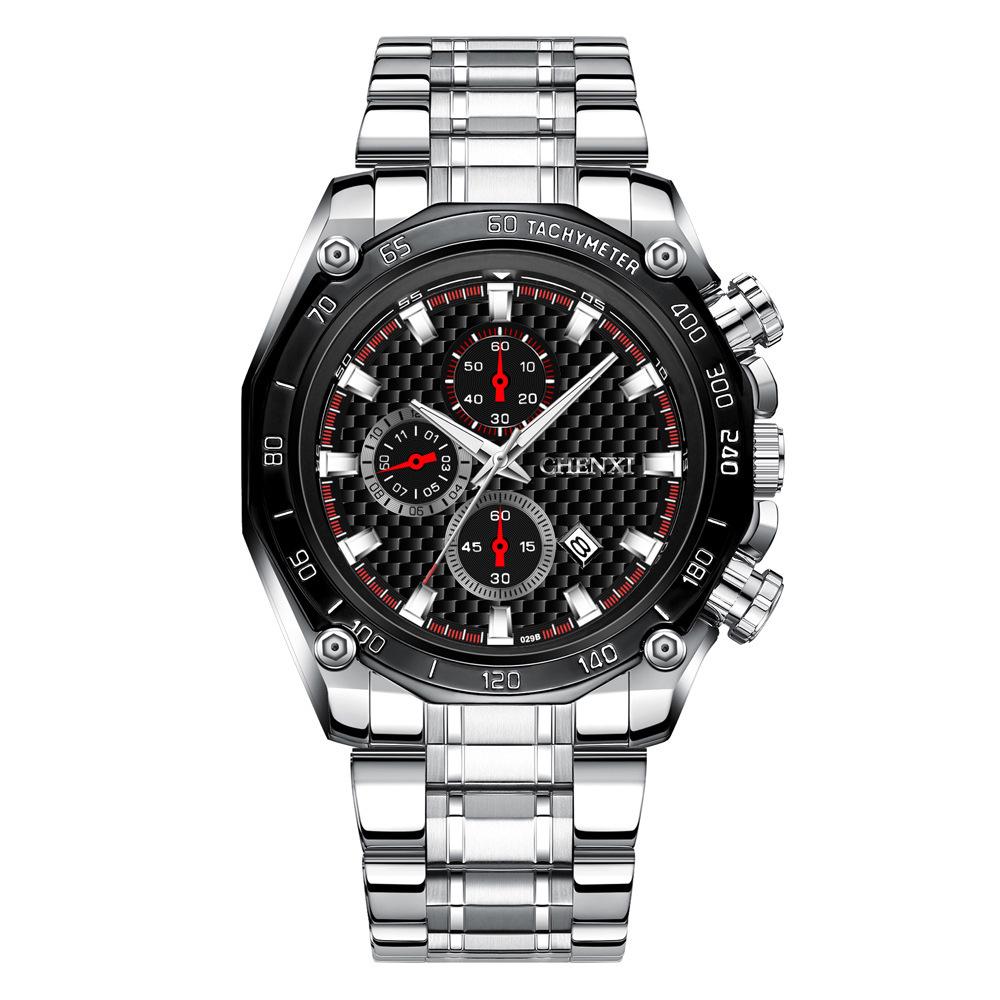 Chenxi Watch, Steel Strap Watch, Men'S Trendy Watch, Student Watch, Waterproof Sports Watch