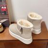 Fashion Women's Boots 2024 Selling New Comfort Platform Winter Ankle Snow Boots Indoor Plush Warm Casual Slip-On Ladies Walking Shoes