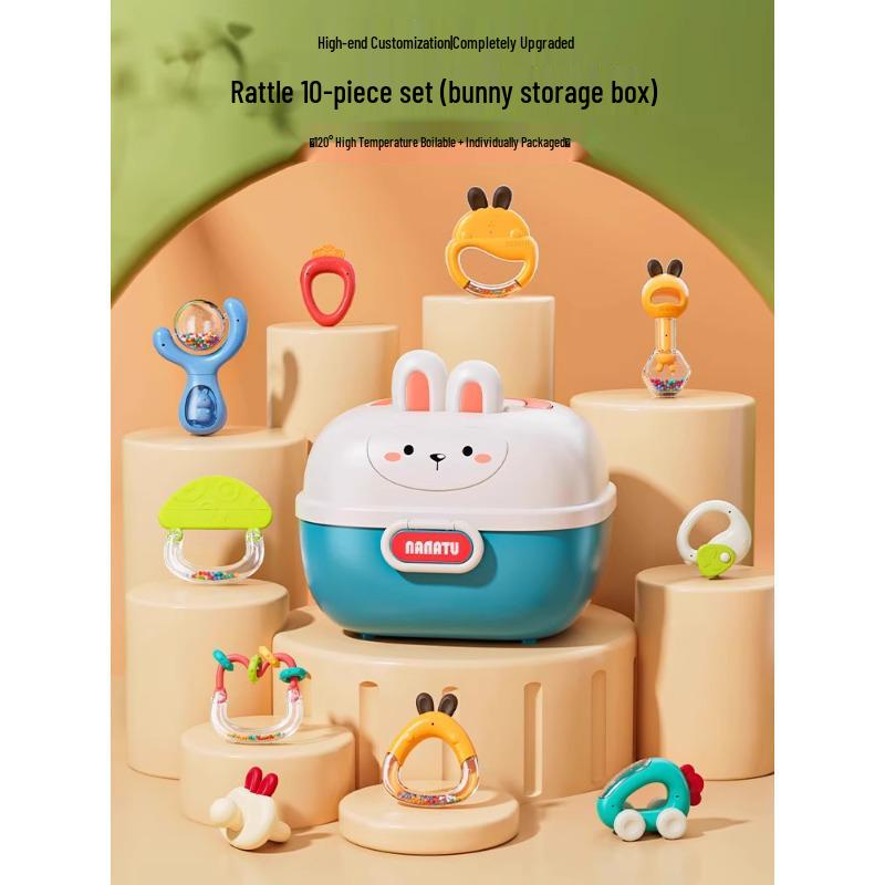 Infant Educational Teether Rattle for 0-6 Months