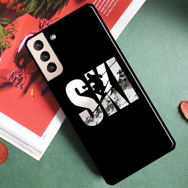 Skiing Snow Snowboard Ski Phone Case For Samsung Galaxy S25 Ultra S9 S10 S20 S20 S21 S22 S23 Plus S24 FE Back Cover