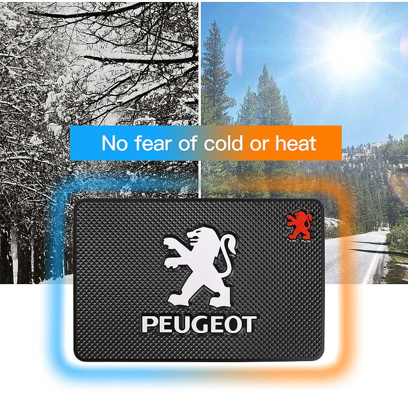 1Pcs Car PVC Non-Slip Mat Dashboard Phone Anti Slip Pad For Peugeot 5008 508 408 4008 308 3008 208 2008 Landtrek Rifter e-Expert