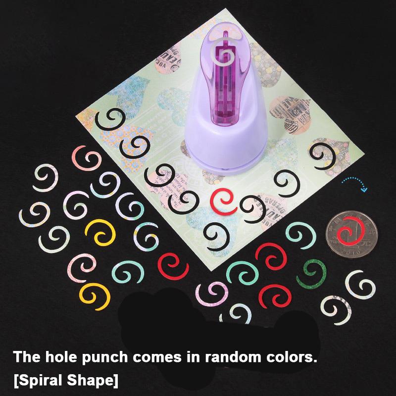 

Stamp Border DIY Punch Stamp/Wave/ Spiral Shape Craft Punch Embossing Machine Hole Punch Toothed Puncher Embosser Color Random