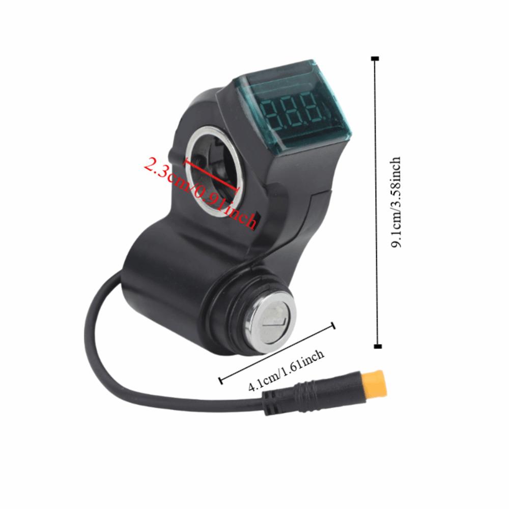 ABS Electric Scooter Switch Lock 3 Pin Waterproof Electric Scooter Handlebar Switch Lock Scooter Digital Display Switch Lock