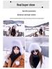 Women's Imitation Fox Fur Lei Feng Hat, Fluffy Ski Hat with Ear Protection for Autumn and Winter Warmth.