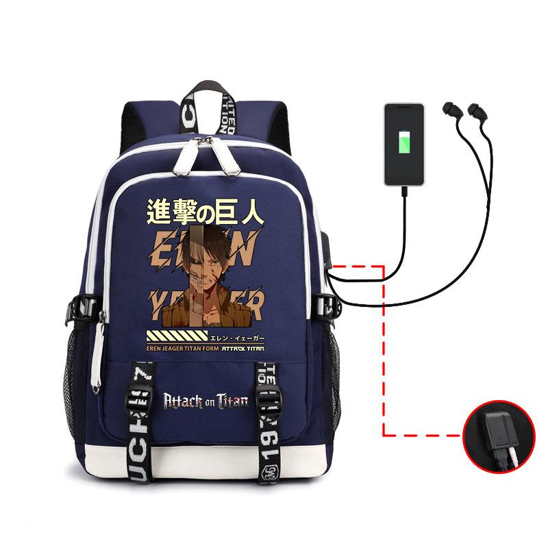 Riman Peripheral, Large Capacity Student School Bag, Commander Allen Usb Computer Backpack