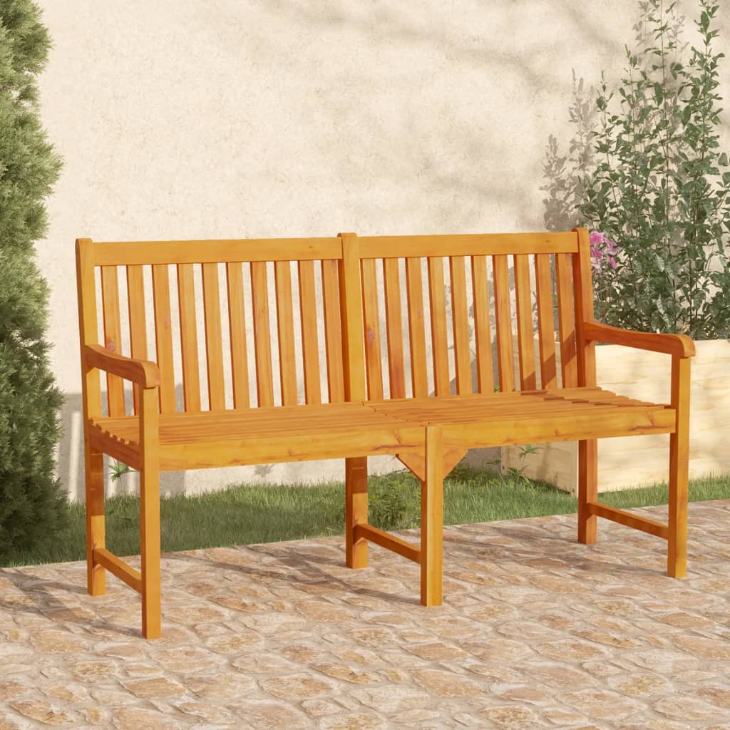 Vidaxl Ławka Ogrodowa, 150 Cm, Lite Drewno Akacjowe