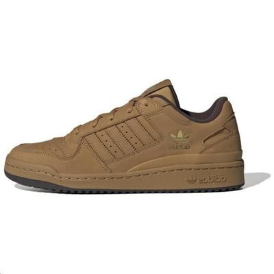 Originals Forum Low CL TPU Leder Klassische Sportbequeme Vielseitige Low-Top Sneaker Unisex Sneaker Braun ID0989