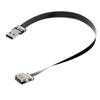 Cablecc USB Male to Female Extended Data Flat Slim FPC 200CM for and Printers 2.0 Type-A Cable, FPV, Disks, Scanners,