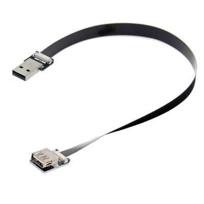 Cablecc USB Macho para Fêmea Extendido Dados Plano Fino FPC 200CM para e Impressoras 2.0 Tipo-A Cabo, FPV, Discos, Scanners,