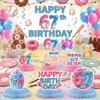 Internet Humor 67 Meme Birthday Decorations Colorful Honeycomb Centerpieces  All Ages Celebration