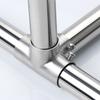 Pipe Fitting Connector, Fit 1 Inch(25mm) OD Pipe Stainless Steel Structural Pipe Connector Chain Link Fence Clamp