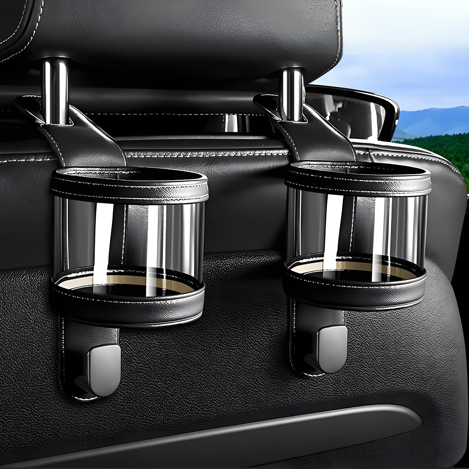 

RAKSONIC Car Seat Seatback Storage Multifunctional Water Cup Mobile Phone Rear Hook Storage Extra Heavy Easy 2 Pieces Hooks, Hooks, Hooks, Rack, чёрный