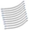 10pcs 14 X 1.5mm Flexible Metal Hose Cast Steel Hose for Air Compression Machine 28cm