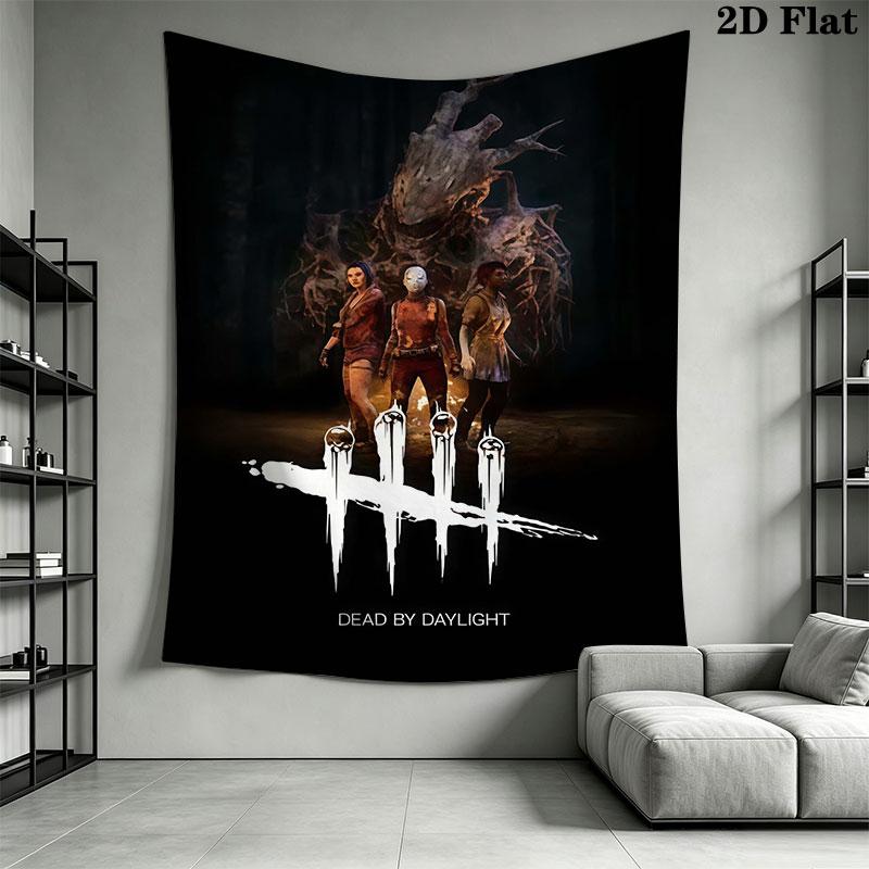 Dead by Daylight Wall Hanging Printed Fabric Blanket Decorative Tapestries for Bedroom Living Room Home Decor