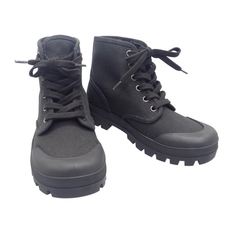 CELINE  343142198C.38NO Sneakers Black Canvas/leather Women