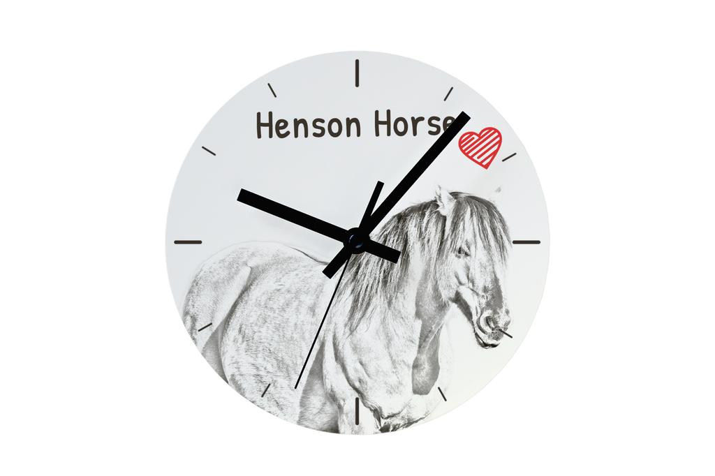 Henson Horse – Wall clock with a horse, shelf clock with a print | Art-Dog