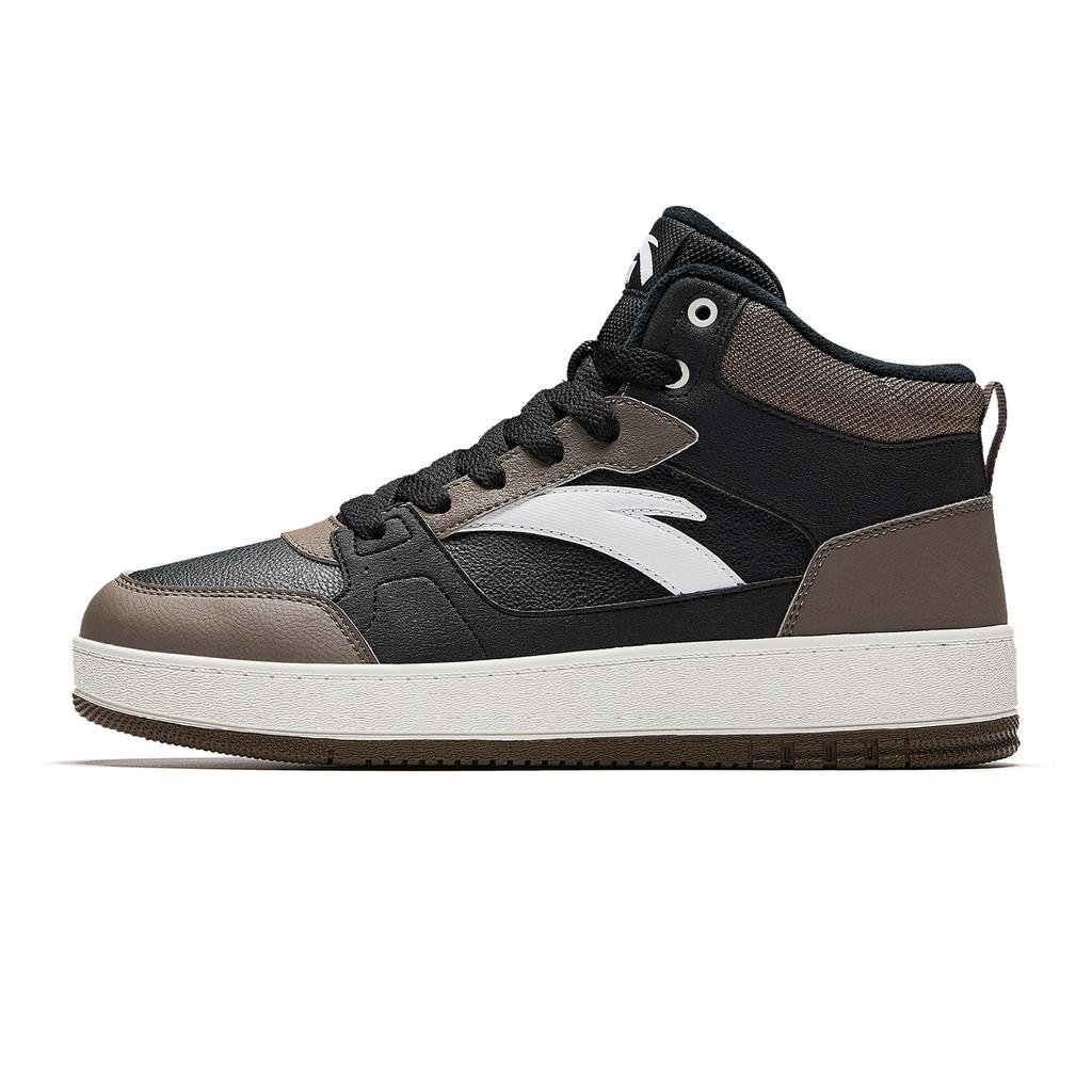 Anta High top Skateboard Shoes Men's Black/Enamel Gray/Pure White 912548938-2