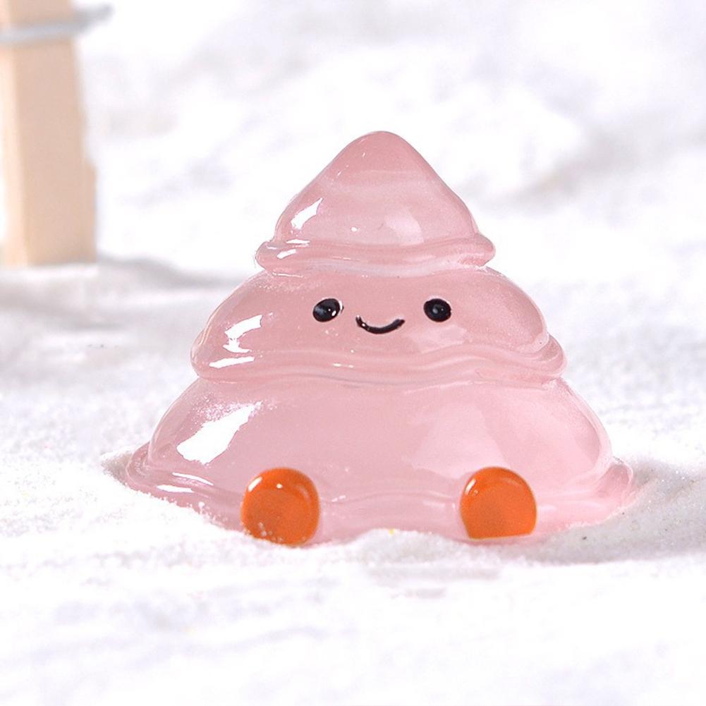 

Christmas Cute Luminous Melted Christmas Tree Resin Small Accessory DIY Micro Landscape Snow Landscape Mini Ornament