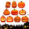 Halloween Glowing Pumpkin Spooky LED Scene Layout Light Up Pumpkin for Halloween Pumpkins Decor Party Favor Gifts