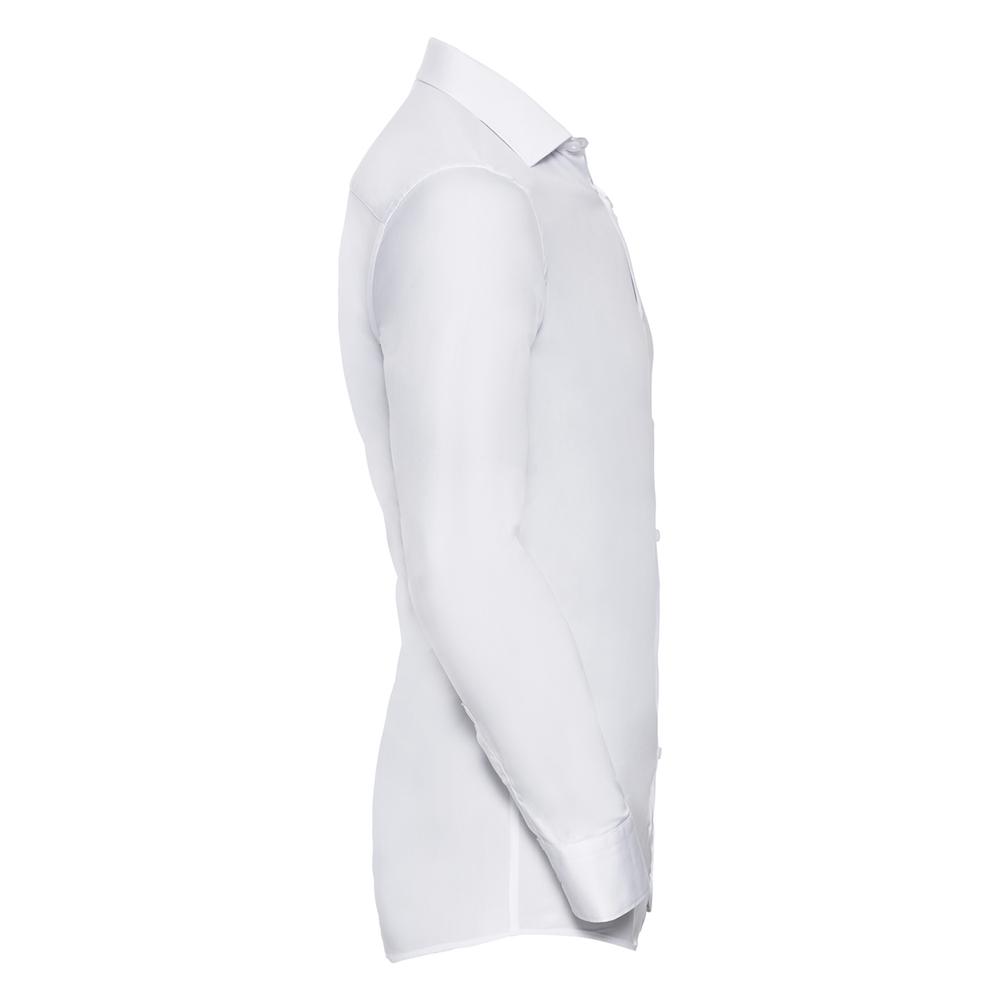 Russell Collection Mens Ultimate Stretch Fitted Long-Sleeved Shirt