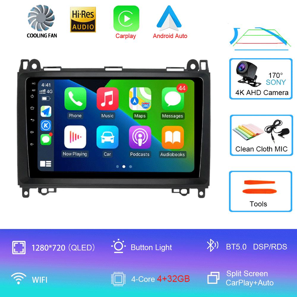 

Видеоплеер Android 14 9 для Mercedes Benz B200 Sprinter W906 W639 AB Class W169 W245 Viano Vito Car Radio Multimedia GPS DVD