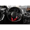For Mazda 3 Axela 2014-2016 Bright Red Steering Wheel U Sheet Cover Trim 1PCS