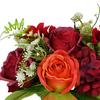 Artificial Flowers Bouquet Mixed Faux Roses Hydrangea Flower with Stems for Wedding Party Centerpiece Floral Arrangement Table Vase Decor