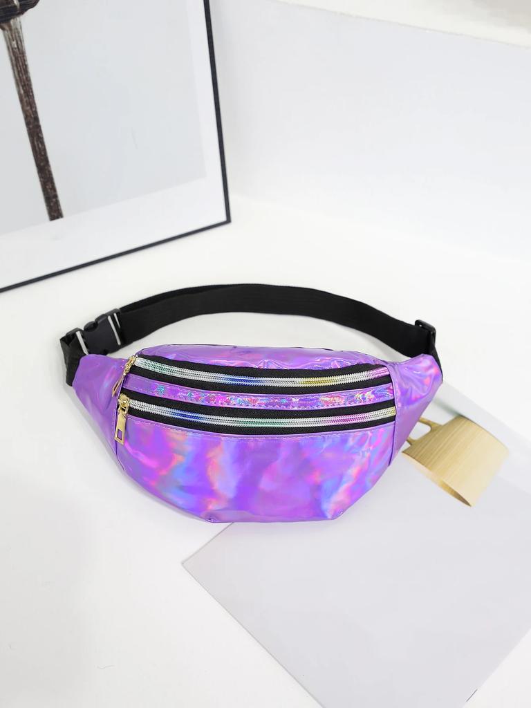 Laser-Bauchtasche Gürteltasche für Damen Crossbody Damen Crossbody-Taschen Hüfttasche Modische Hüfttasche Bauchtasche Wandern Laufen Reisen