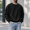 Sweatshirt à col rond coupe ample pour homme, Haut pull décontracté d'hiver pour un usage quotidien