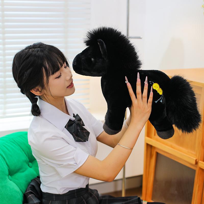 New Year Zodiac Horse Plush Toy - Lucky Horse Doll for Claw Machines and Decor