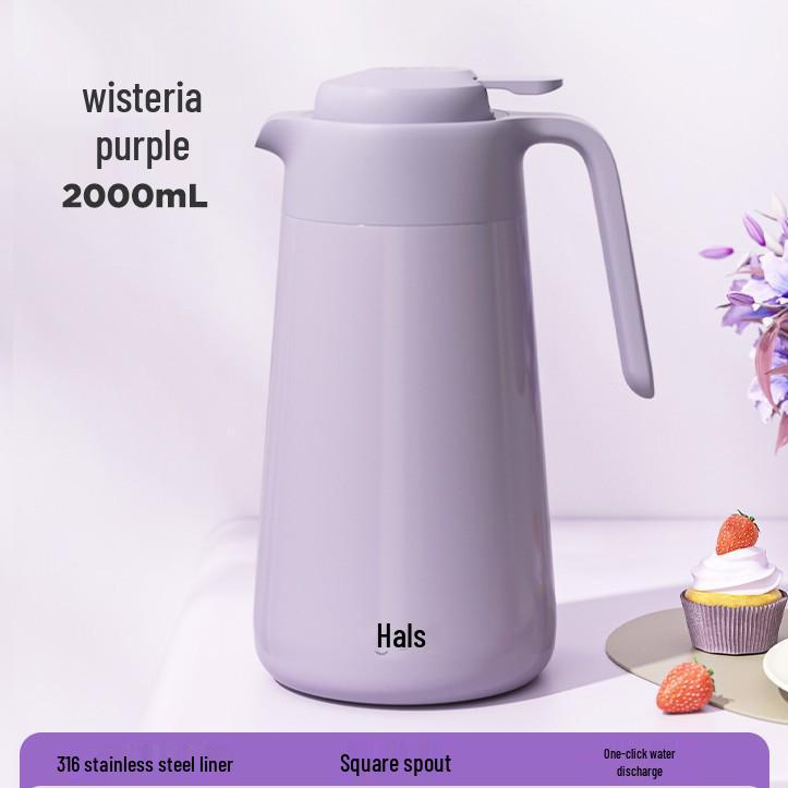 

Hals 2L 316 Stainless Steel Insulated Hot Water Kettle for Dorms 2000ml