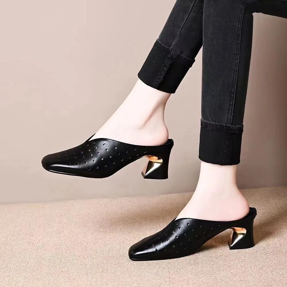  women fashion sweet yellow comfort soft patent leather slip on square heel pumps lady classic black heel shoes ab529