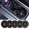 2pcs Car Non-Slip Mat Coasters Pads Water Cup Slots For Porsche Panamera Cayenne Taycan 911 718 Macan Carrera-GT 928 944 968 944