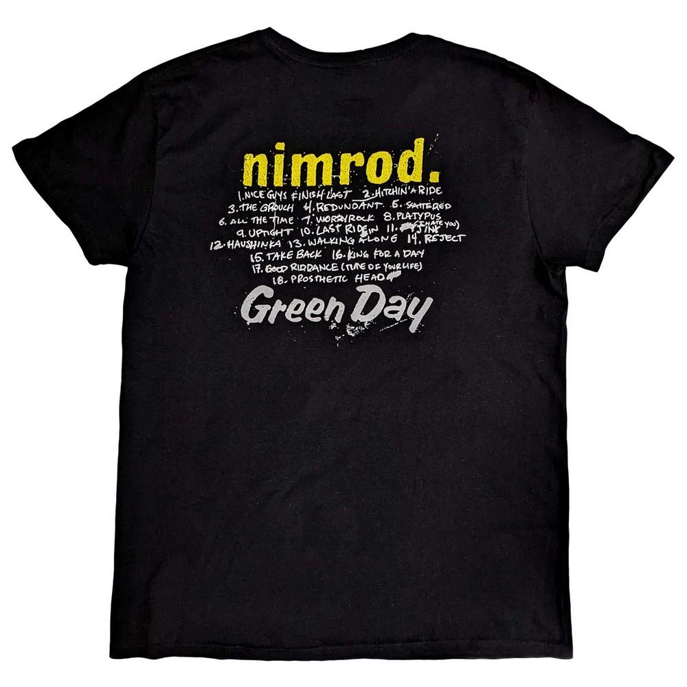 Green Day Unisex Adult Nimrod Track List Cotton T-Shirt