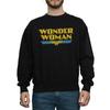 DC Comics Mens Wonder Woman Crackle Logo Sweatshirt