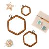 Imitated Wood Embroidery Hoop Hexagonal Embroidery Hoop Hexagonal Hoop for Craft