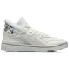 Li Ning Superwave Textile, Synthetic Leather Slip Resistant Abrasion Resistant Mid Top Skateboard Shoes Men's White AGCQ061-1