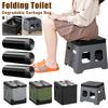 Składany Toaleta Kempingowa Toaleta Samochodowa Wiadro Turystyczne Outdoor Podróż Samochodem Awaryjna Toaleta Przenośne Toalety / Worek na Śmieci (Opcjonalny)